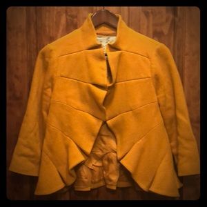 Anthropologie ruffles blazer, Tabitha brand